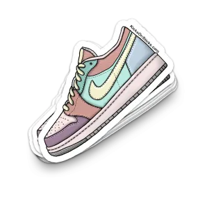 Jordan 1 Low "Easter" Sneaker Sticker