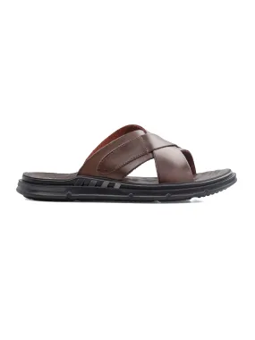 Juan Sandal - Coffee Leather