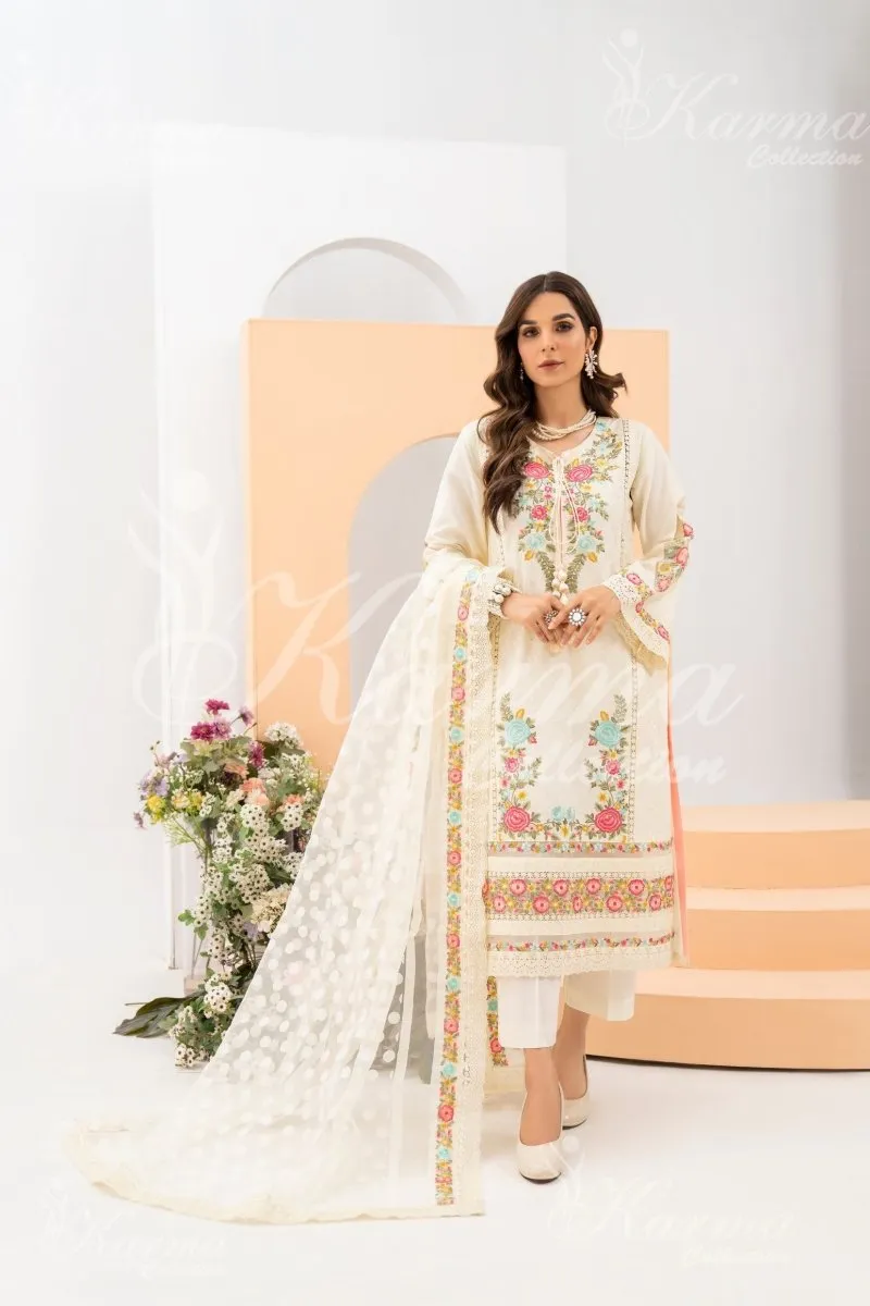 Karma Festive Embroidered Suit KAR53