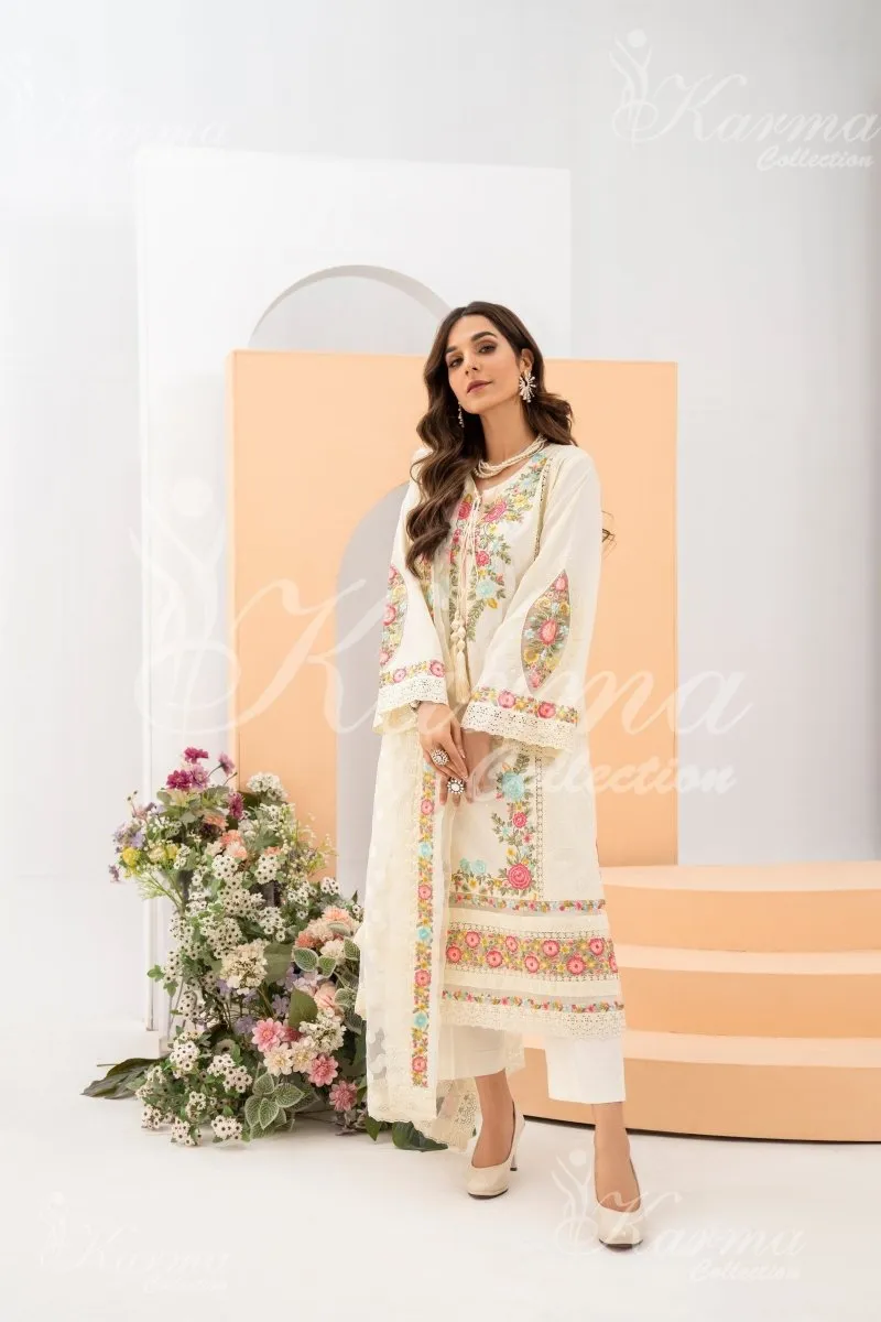 Karma Festive Embroidered Suit KAR53