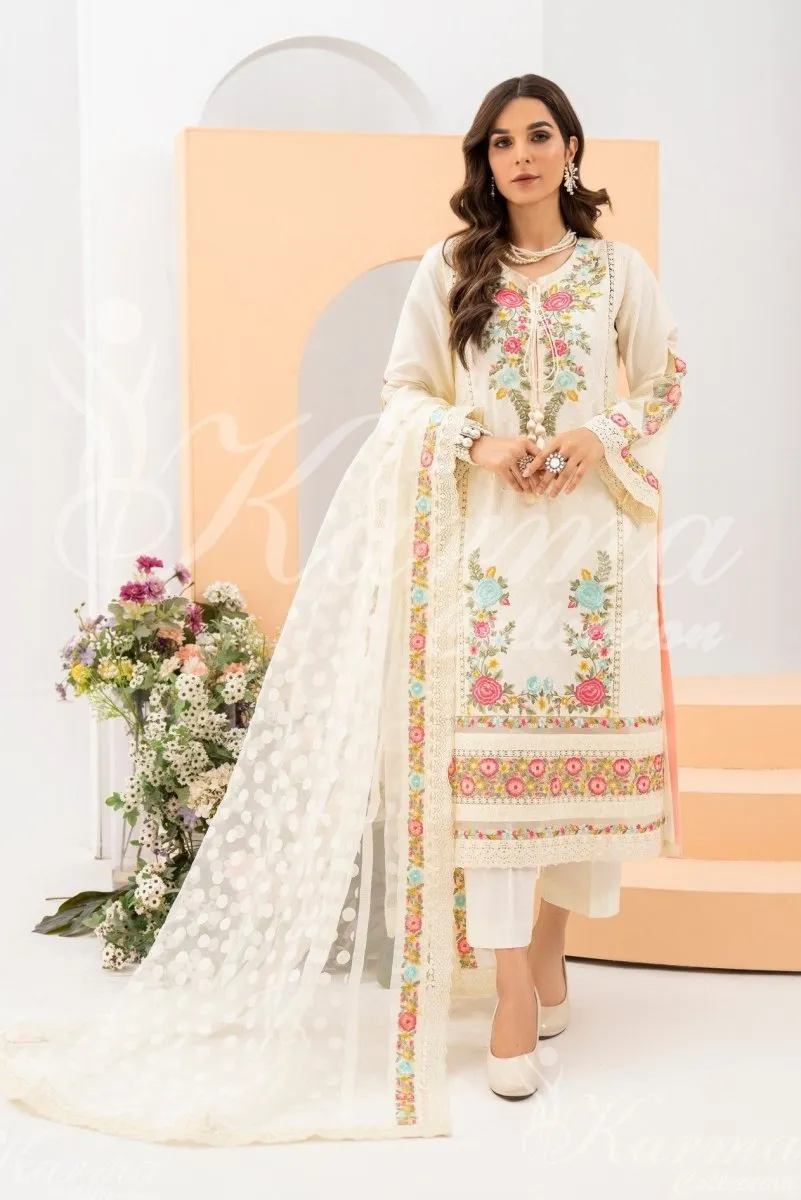 Karma Festive Embroidered Suit KAR53