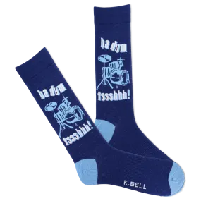 K.Bell Men's Ba Dum Tssshhh Crew Sock