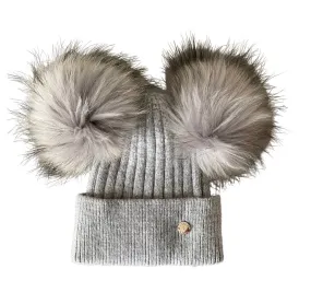 Kids Classic Double Hat Light Grey