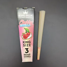 KING PALM King Size Hemp Cones - Cherry Vanilla