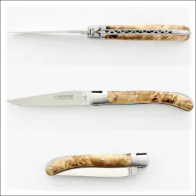 Laguiole Le Pocket Classic Stabilized Poplar Burl Handle