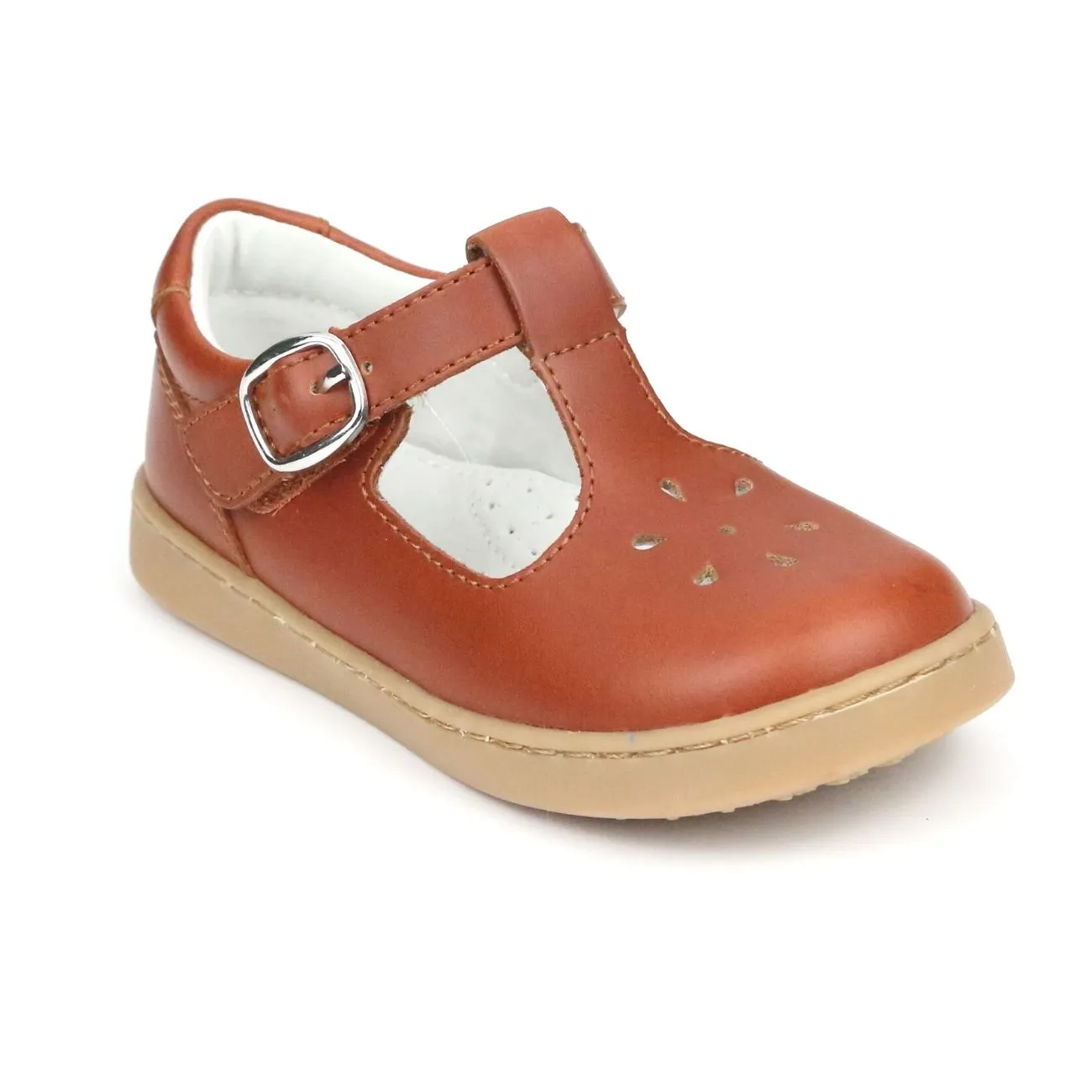 L'Amour Chelsea Classic Leather T-Strap Mary Janes