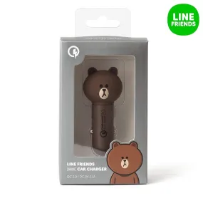 LINE FRIENDS Brown Car Charger