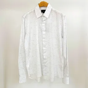 M - White Fleck L/S Shirt