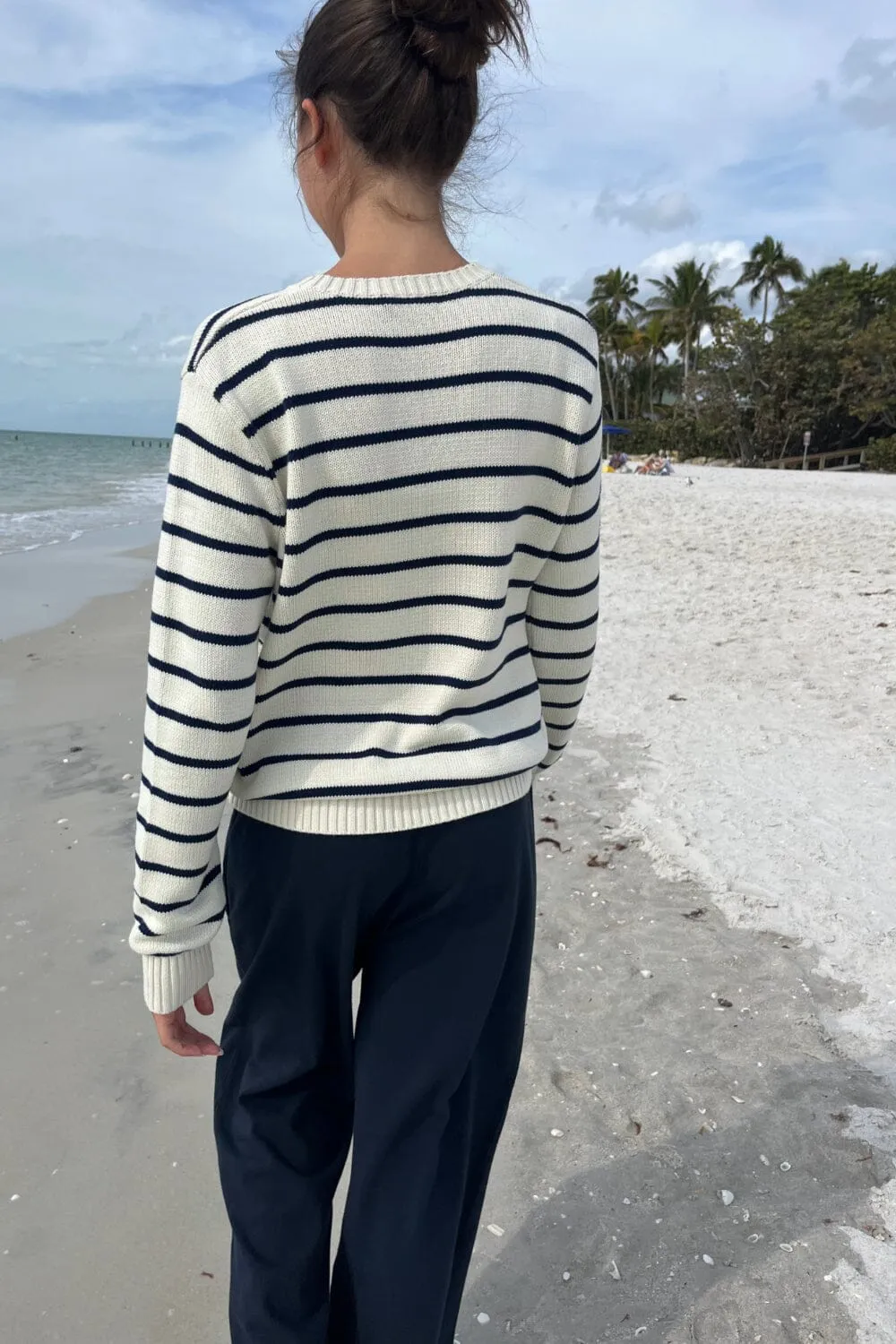 Martha Cotton Thin Stripe Sweater