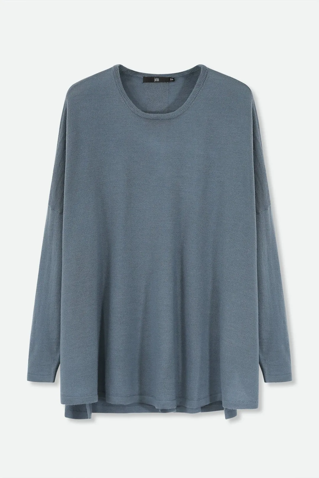 MATTEO OVERSIZED LONG SLEEVE CREW IN FINE ITALIAN MERINO