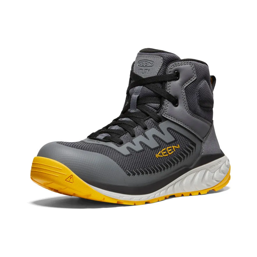 Men's Arvada Mid Work Sneaker (Carbon-Fiber Toe)  |  Black/Keen Yellow