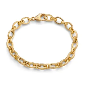 Monica Rich Kosann 18k Gold Audrey Link Charm Bracelet