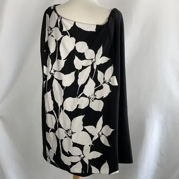 NEW Trina Turk Black and White Floral Dress