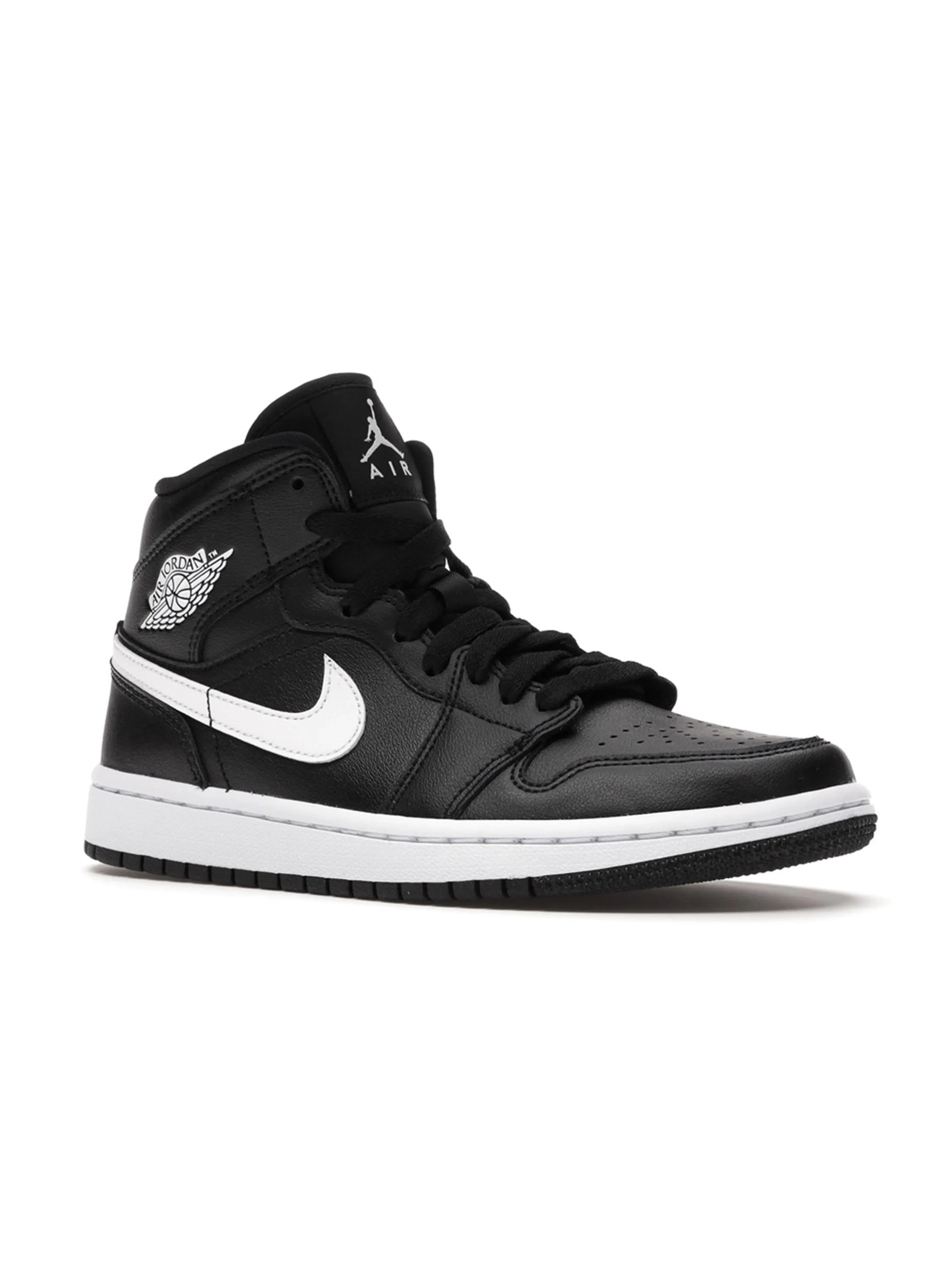 Nike Air Jordan 1 Mid Black White [W]