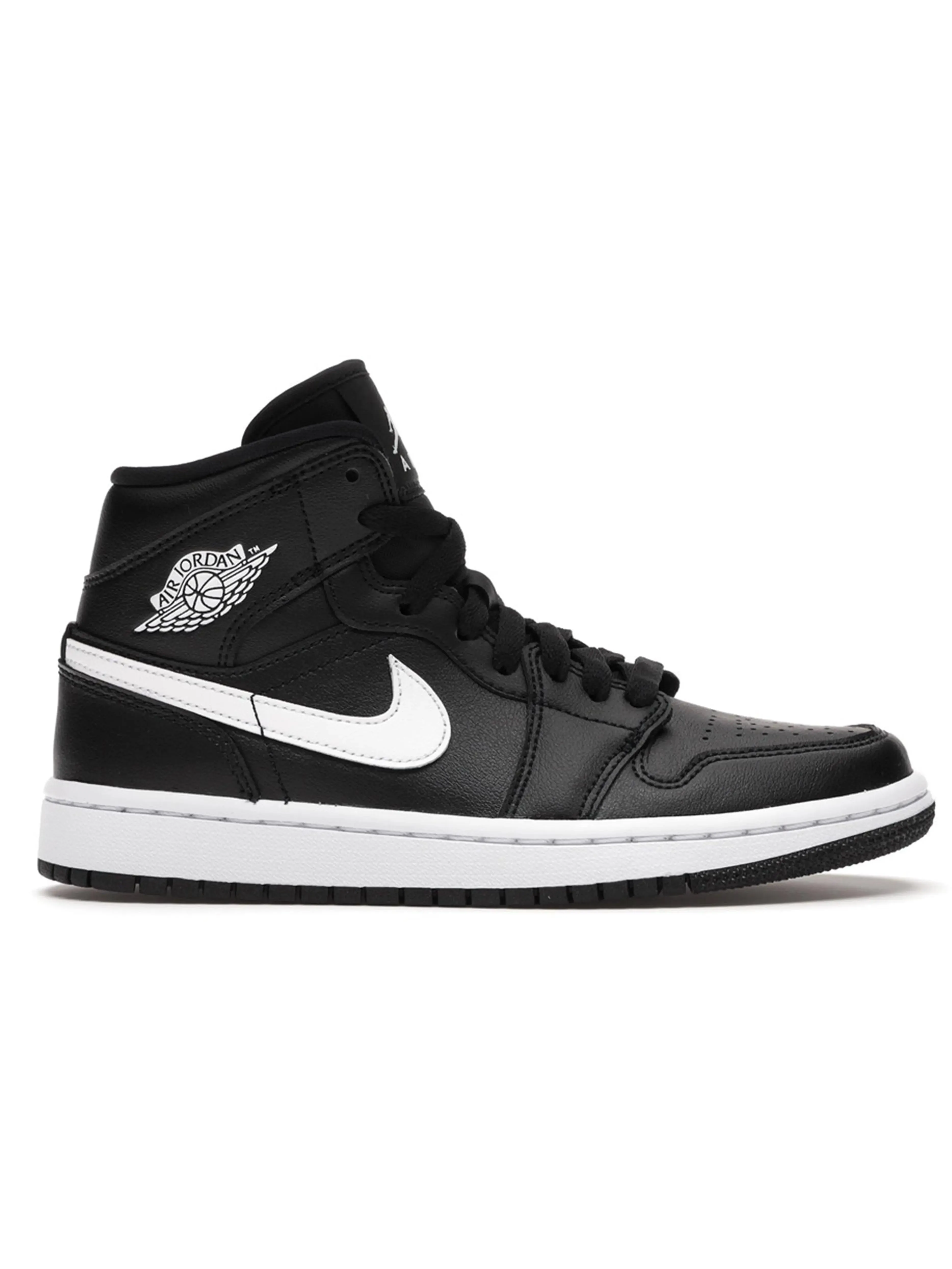 Nike Air Jordan 1 Mid Black White [W]