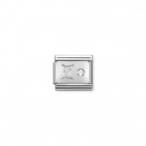 Nomination LINK COMPOSABLE CLASSIC IN ARGENTO GEMELLI 330302/03