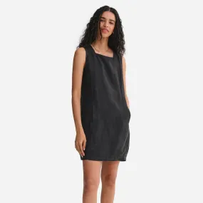 Organic Linen Square Neck Mini Dress