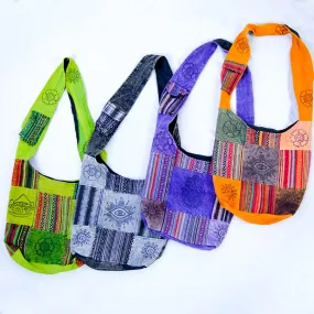 Patchwork Cotton Messenger Bag