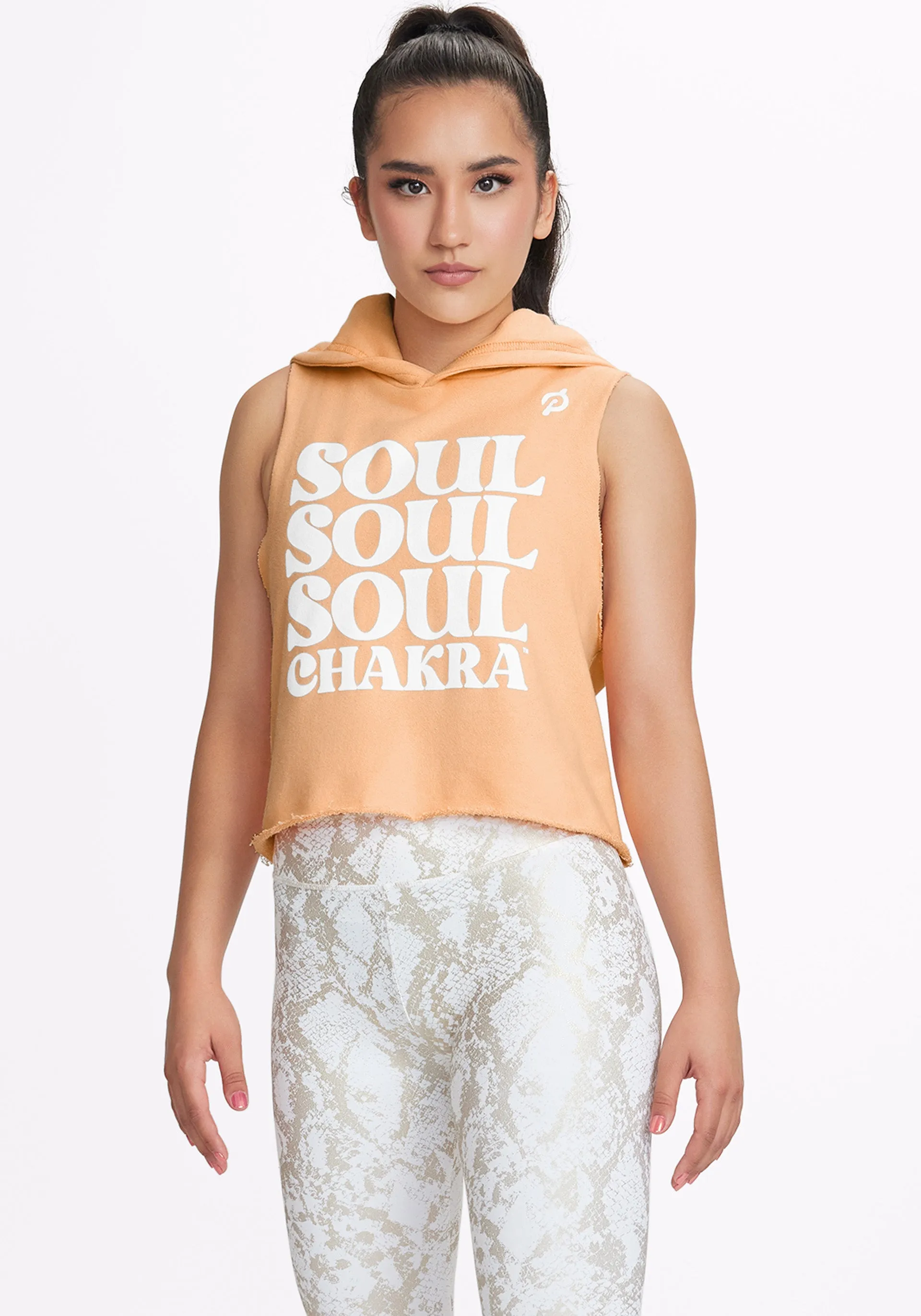 Peloton x Soul Chakra Sleeveless Cropped Hoodie