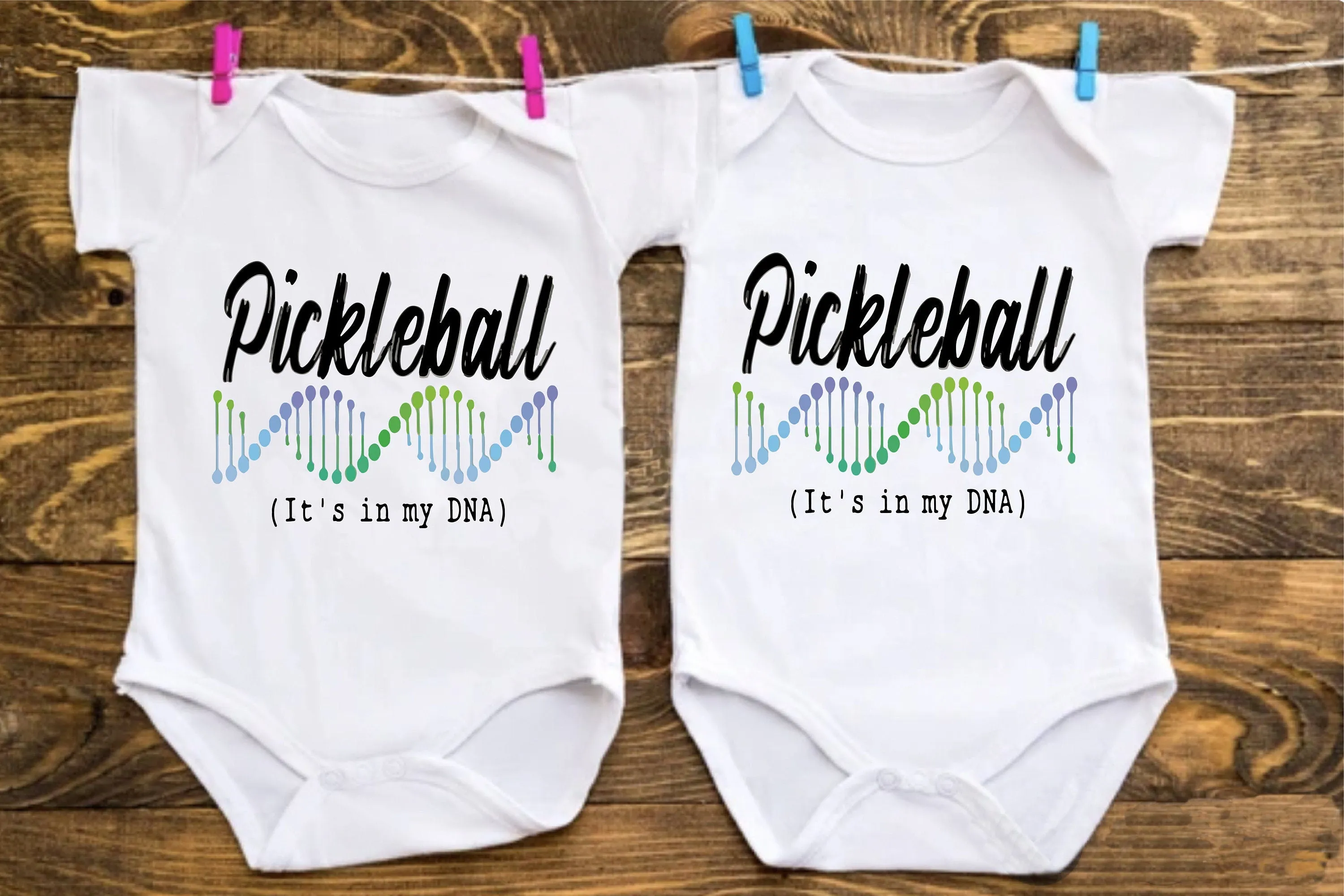 Pickleball Is In My DNA | Infant Short Sleeve Onesie | 100% Cotton