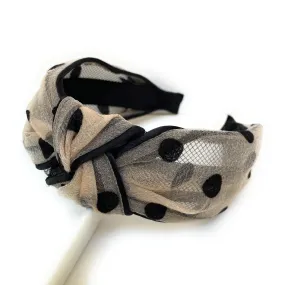 Polka Dot Knot Headband