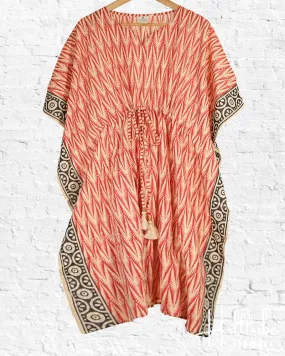 Red Cotton Kaftan Short