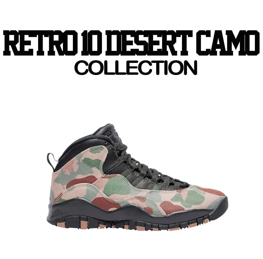 Retro 10 Desert Camo Shirt -Against the World - Black