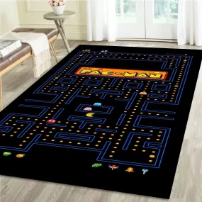 Retro Gaming Pac Man Arcade Rug - Nostalgic Decor