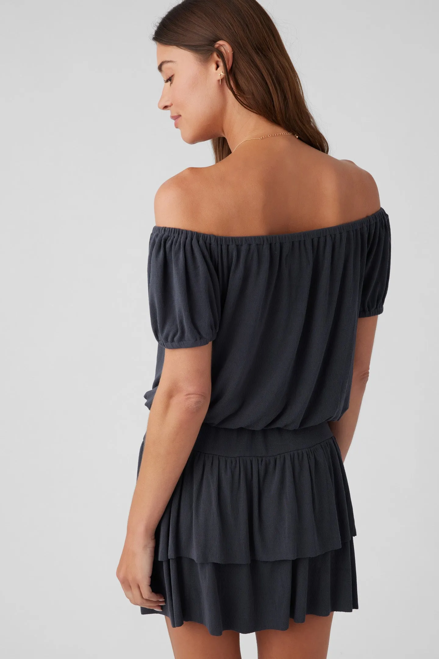 Rib Off Shoulder Top