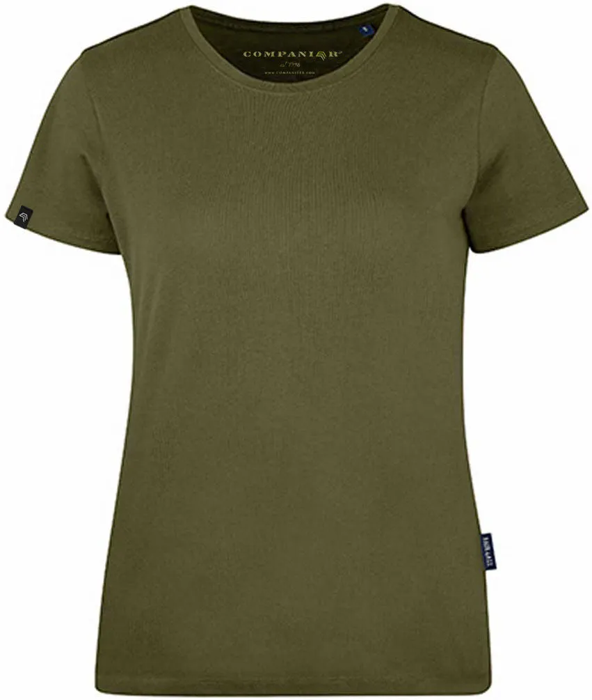 RMH 0201 ― Damen Luxury Bio-Baumwolle T-Shirt - Olive Grün