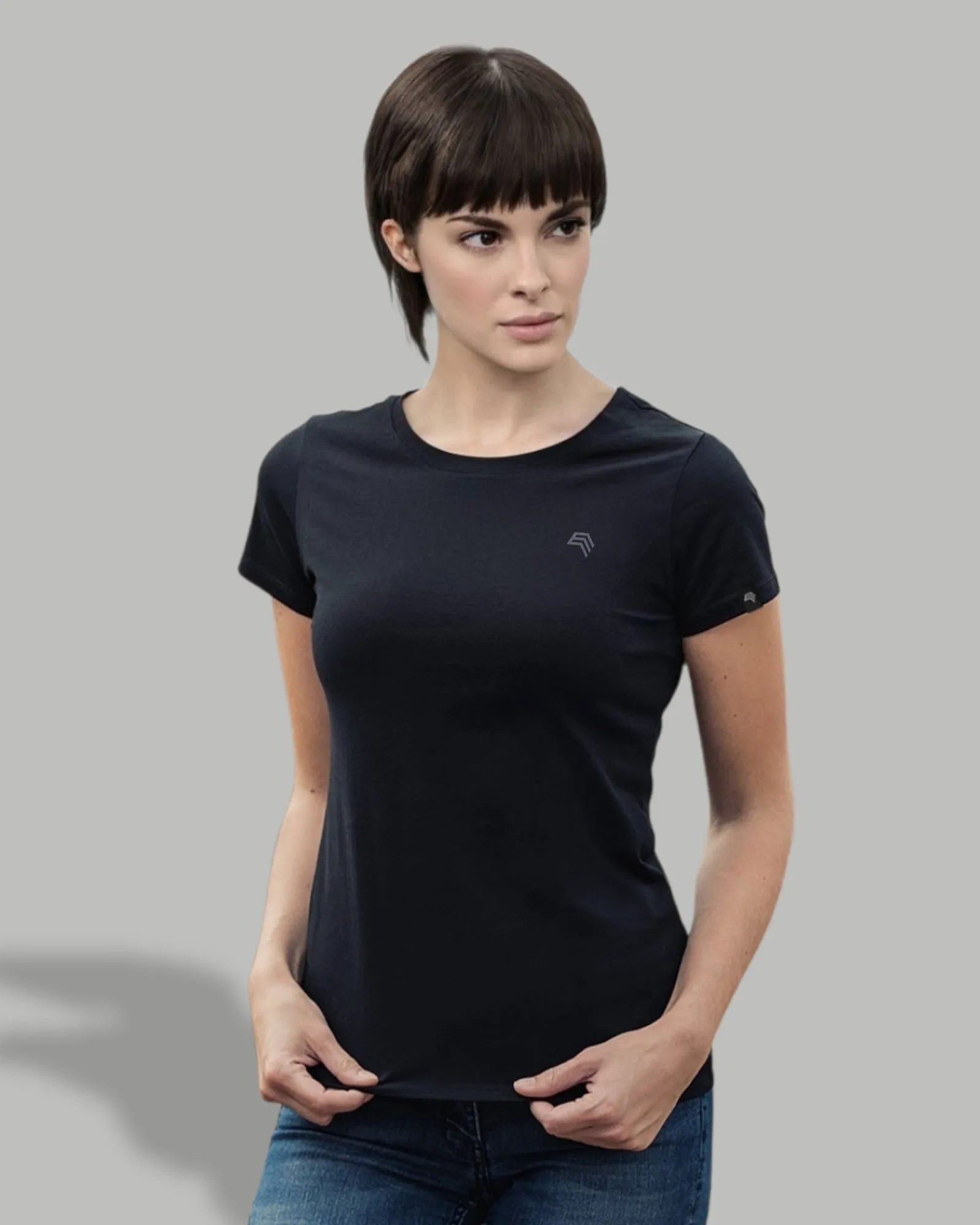 RMH 0201 ― Damen Luxury Bio-Baumwolle T-Shirt - Olive Grün