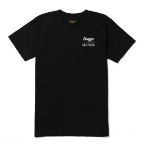 SEAGER X MATUSE SCRAPBOOK TEE - BLACK