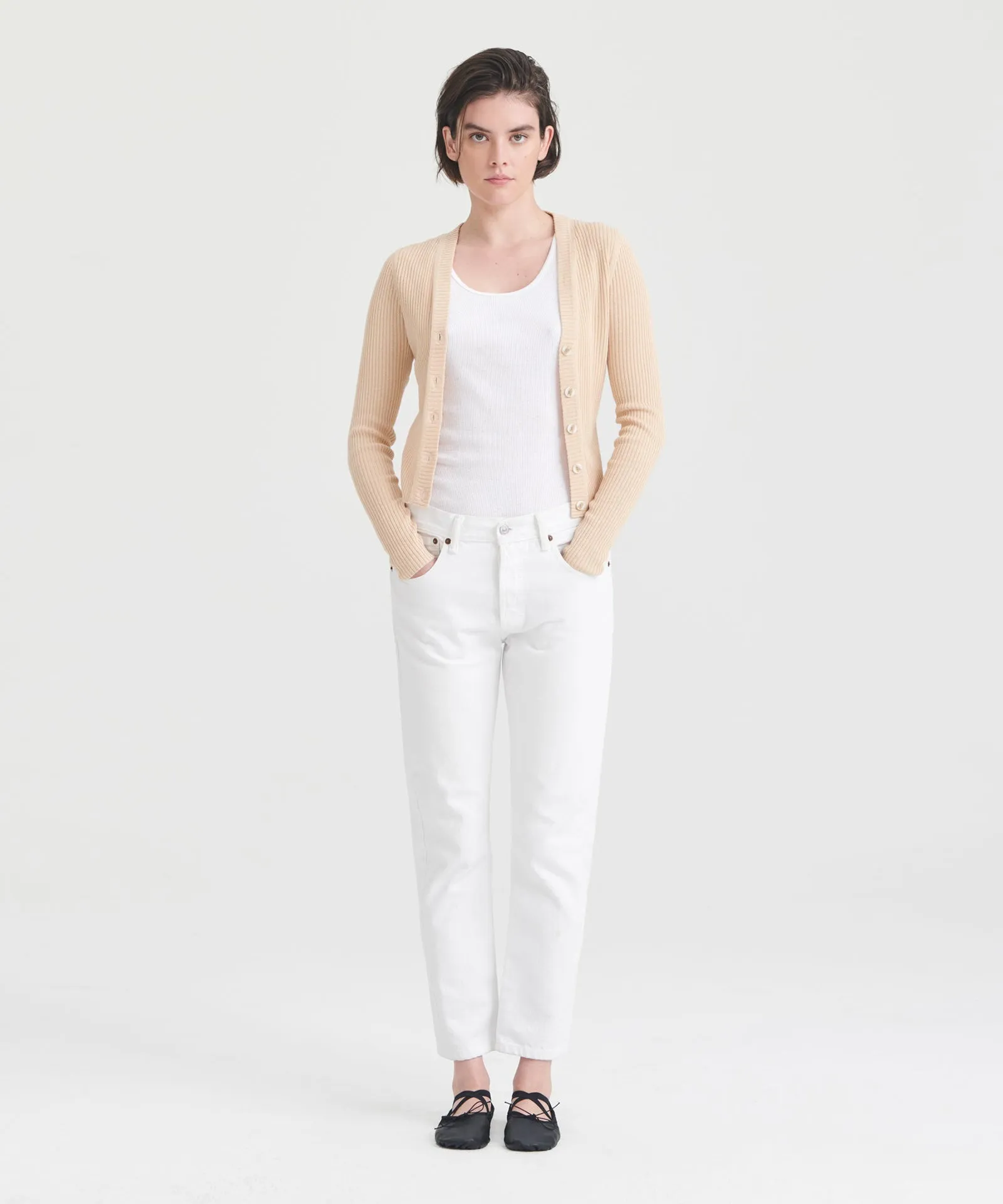 Silk Cashmere Cropped Cardigan