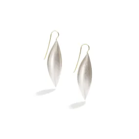 Sterling Silver Cocoon Pendant Earrings~50mm