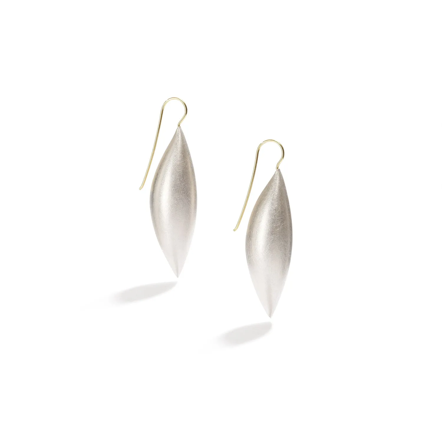 Sterling Silver Cocoon Pendant Earrings~50mm