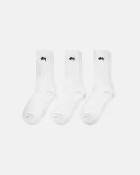 STOCK CREW SOCKS 3 PACK