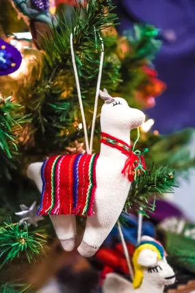 Stuffed Llama Ornament