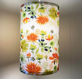 Tangerine Dream Floral Lampshade