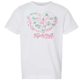 The North Pole Map Youth T-Shirt