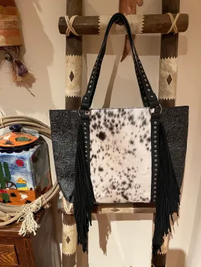 The Tooled Leather Tumbleweed cowhide PURSE TOTE