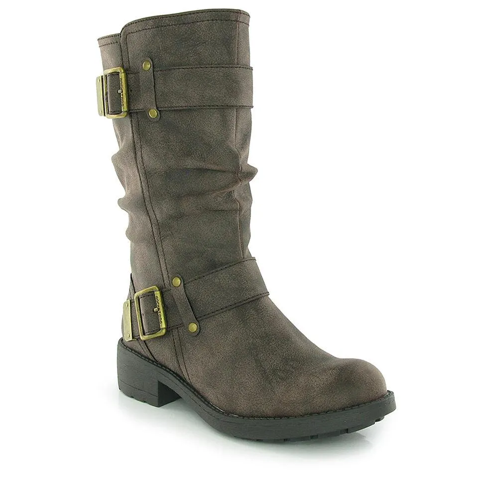 Trumble Brown Biker Boot