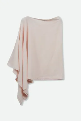 VARA WRAP IN HEATHERED PIMA COTTON STRETCH PINK