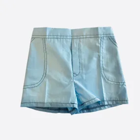 Vintage 1970s Blue Lightweight Shorts 12-18 Months