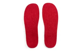 Women's Felt Insole - Flame Scarlet