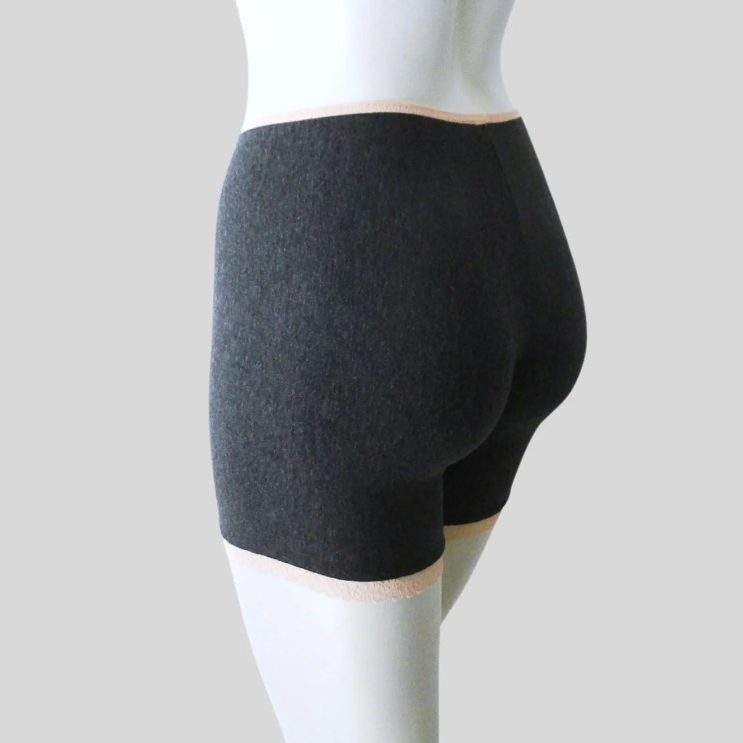 Women's long boxer shorts - wool or organic cotton