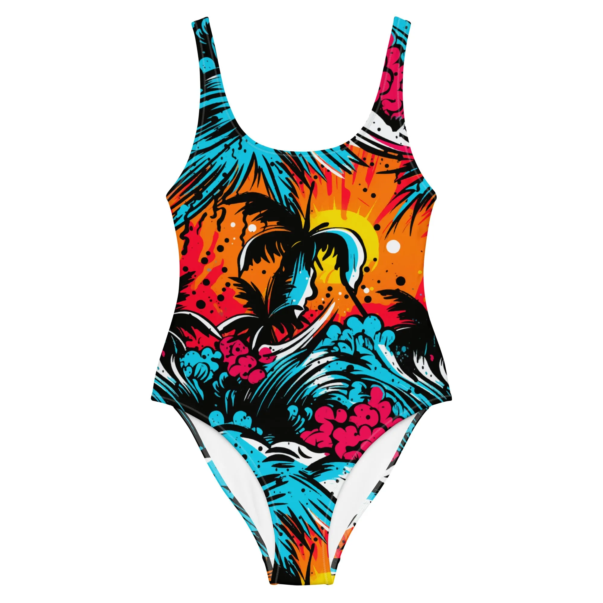 Women's One-Piece Swimsuit - Tropical Adventure 001