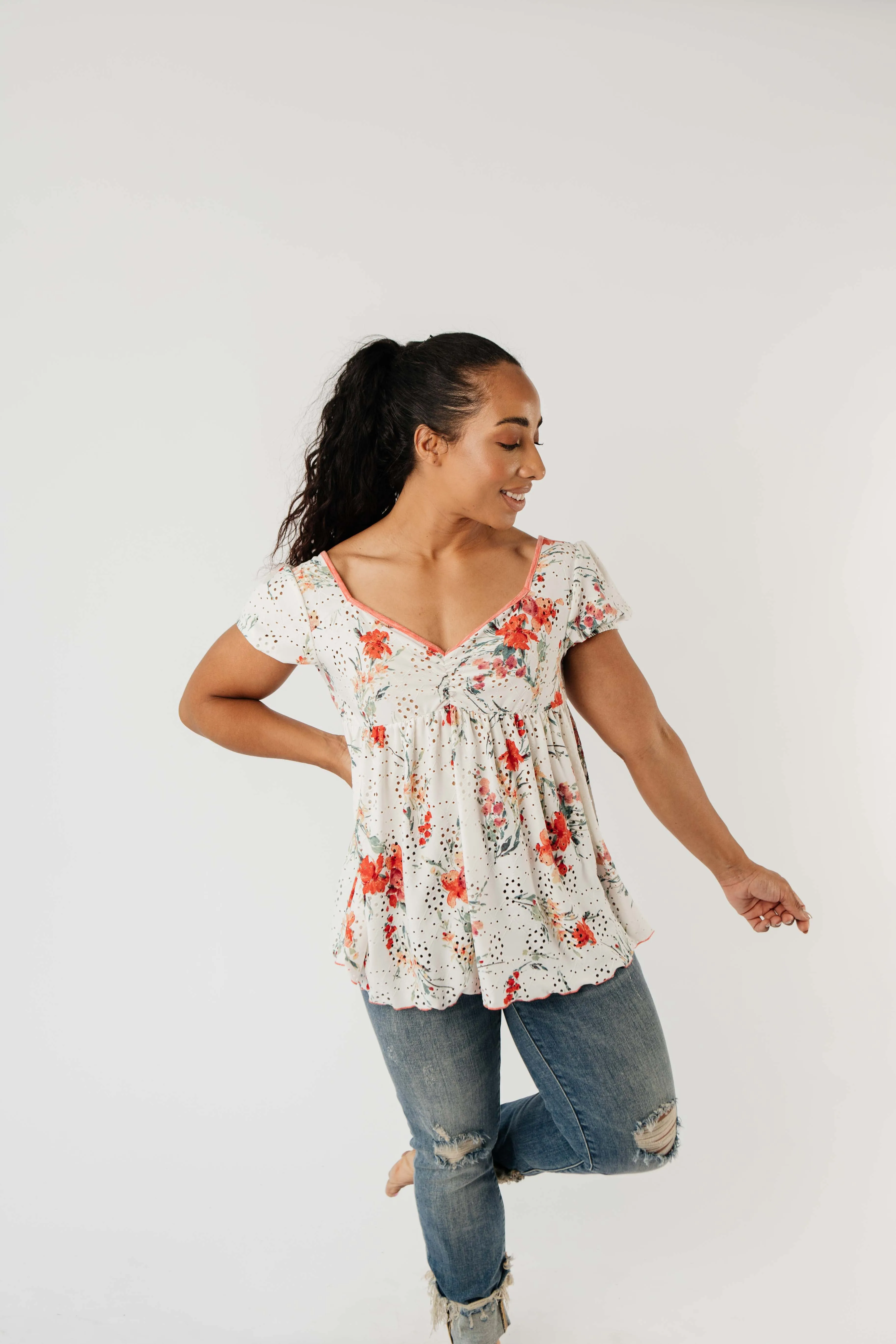 You're A Sweetheart Floral Top - On Hand