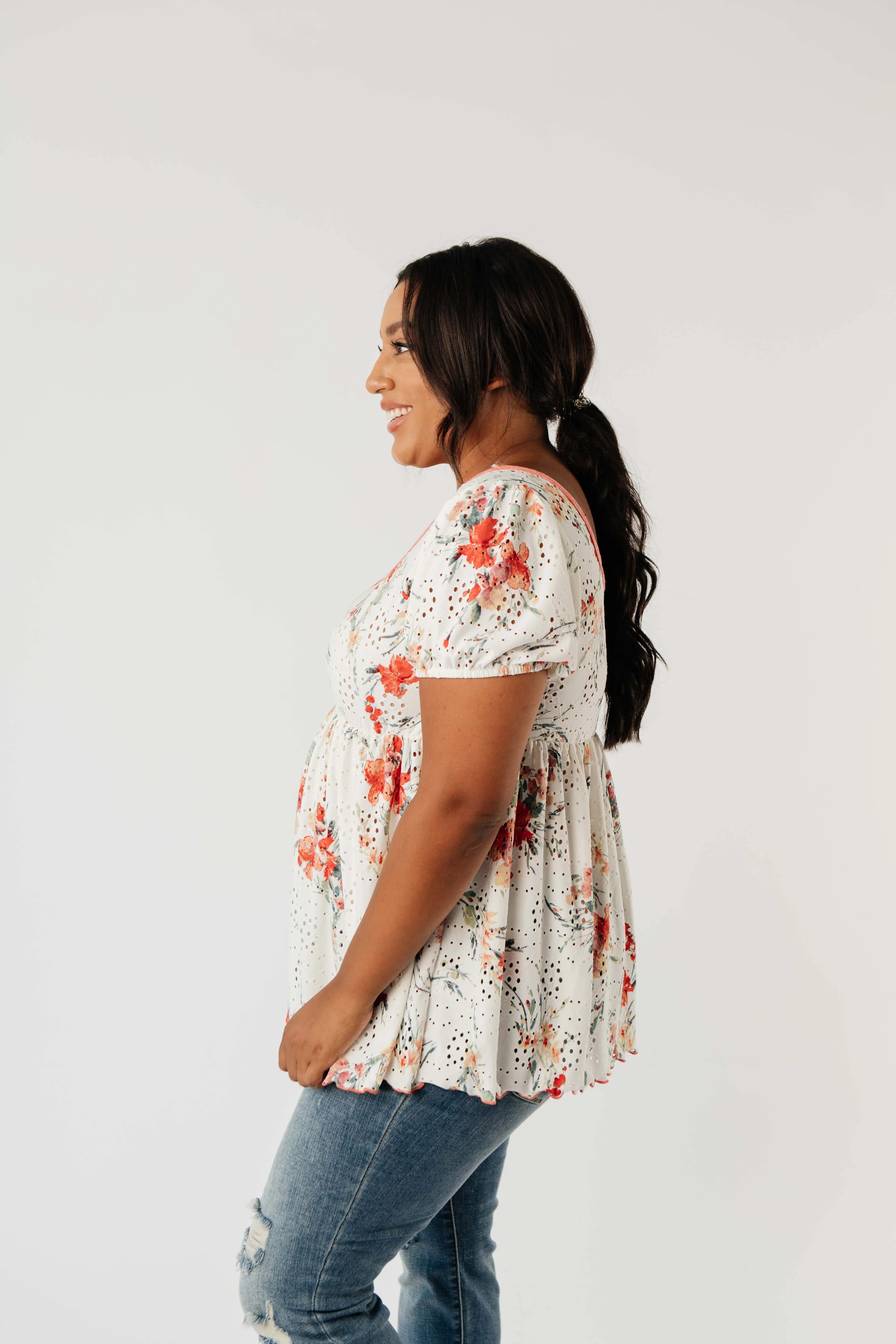 You're A Sweetheart Floral Top - On Hand