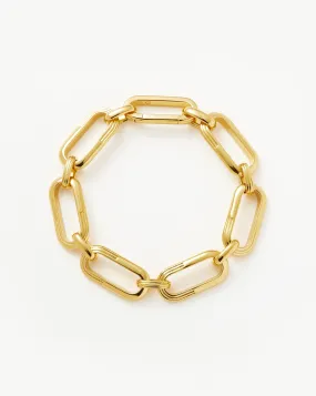 Zenyu Link Chunky Chain Bracelet | 18ct Gold Plated