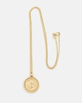 Zodiac Pisces Pendant in 14k Yellow Gold